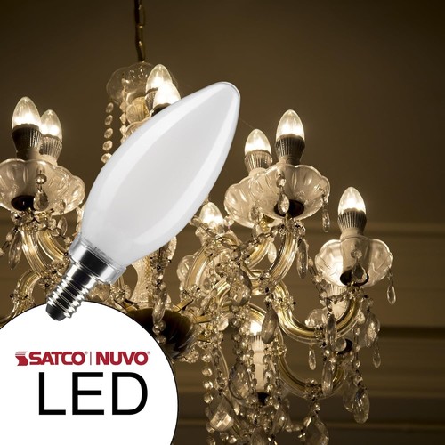 Satco S21269 - 4 Watt B11 Frost LED Light Bulbs - 2700K - 120 Volt (2 Pack) - Picture 10 of 10