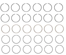 EngineTech Piston Ring Set for 1 Engine 1.00mm .040in Oversize 1.00mm .040in Ove