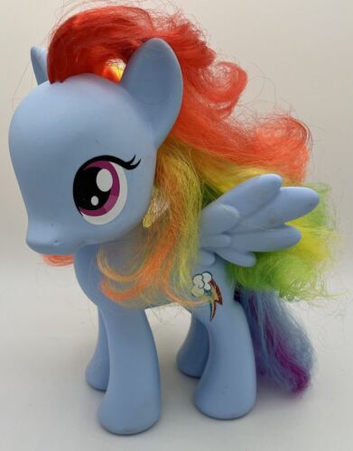 RAINBOW DASH:  My Little Pony 8" Colorful Mane and Tail (Hasbro 2013) - Picture 1 of 6
