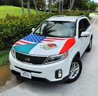 American and Mexico Car Flag Hood Cover Universal Size Polyester Bonnet Hood's