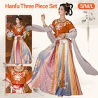 ?Hanfu Female ChineseStyle Waisted Three-Piece Dress Summer Party Dunhuang style