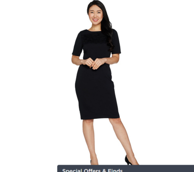 Joan Rivers Petite Length Classic Little Black Dress w/ Lace Detail Black 10P | eBay Joan Rivers Petite Length Classic Little Black Dress w/ Lace Detail Black 10P | eBay