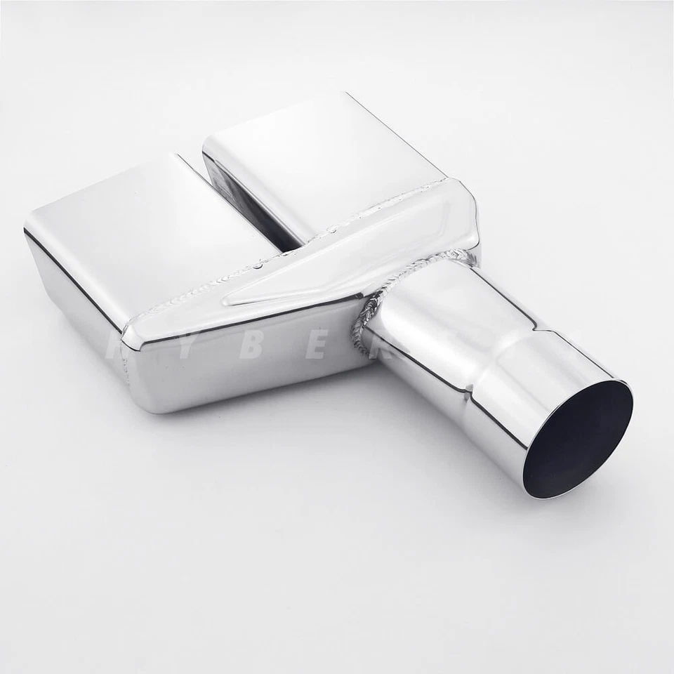 2.5" Inlet Quad Square Out Exhaust Tips for Dodge Challenger 1970/71/72/73/74 - Image 3 of 4