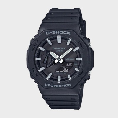 Casio G-Shock GA-2100-1A | CasiOak Carbon Core Black Analog-Digital Uhr | Shoc