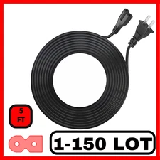 Lot of 1-150 2 Prong Vizio TV Power Cord Replacement D/E/M Series TV Polarized