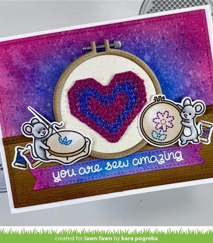Lawn Fawn, lawn cuts/ Stanzschablone, embroidery hoop - Picture 3 of 14
