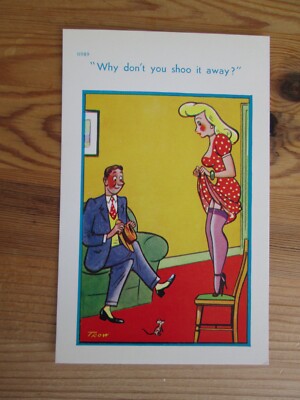 Comic Postkarte Trow Nr. 11989 ''Warum schießt du es nicht weg?'' Unbespielt