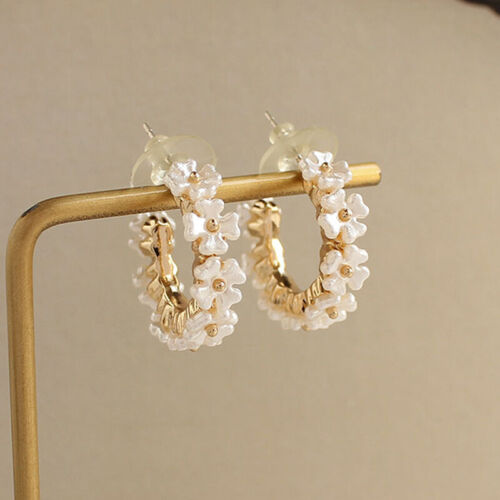 Women Earrings Exquisite Pearl Stud Earring Wedding Accessories Pendant Jewe-FE - Picture 1 of 9