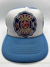 Texas Firemen  s Training School VTG Cap Hat Adult Trucker Snapback Poly Foam