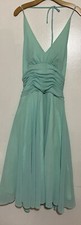 Vintage JESSICA McCLINTOCK Women  s BRIDAL Green AQUA Wedding Dress Sz 6 NEW