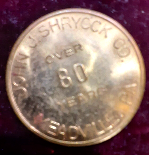(Pgasteelers1) Meadville, PA. Medal John J. Shryock Co. 80 Years / Pres. Grant - Picture 2 of 6