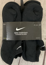 Nike Everyday Kids Cushioned No Show Ankle Socks DriFit Fabric Six Pairs Black