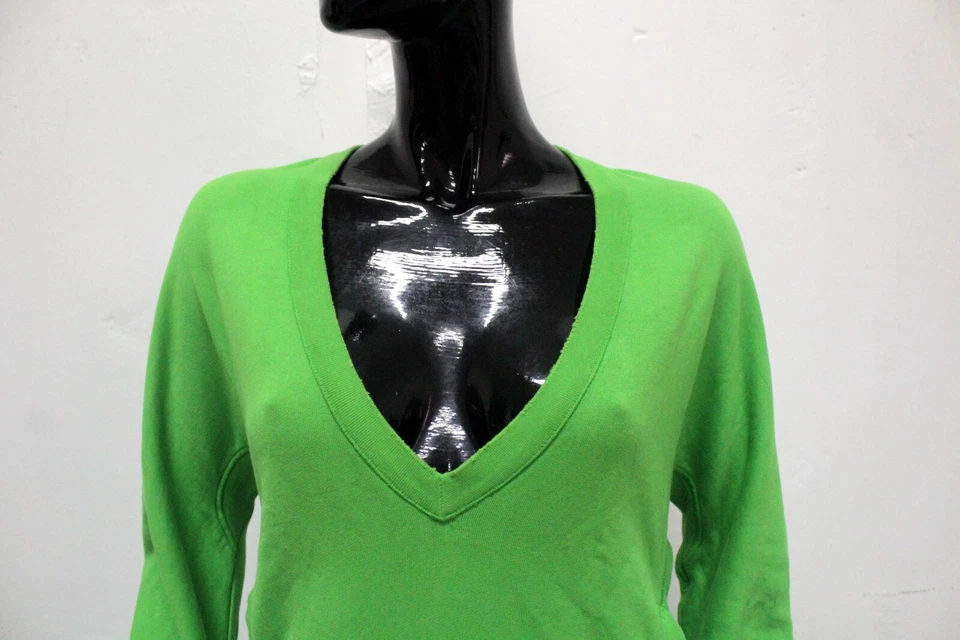 Sudadera Dsquared2 Talla M Mujer Suéter Pulóver Verde de Algodón Sudadera Logo - Imagen 2 de 4