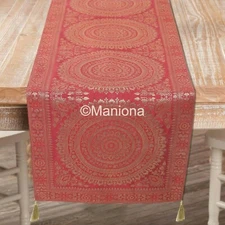 Handmade Table Runner, Brocade, Silk, Brocade 16X72 Cookware Runner DiningTable