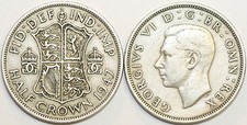 1947 to 1951 George VI Cupro-Nickel Half crown Your Choice of Date  / Year