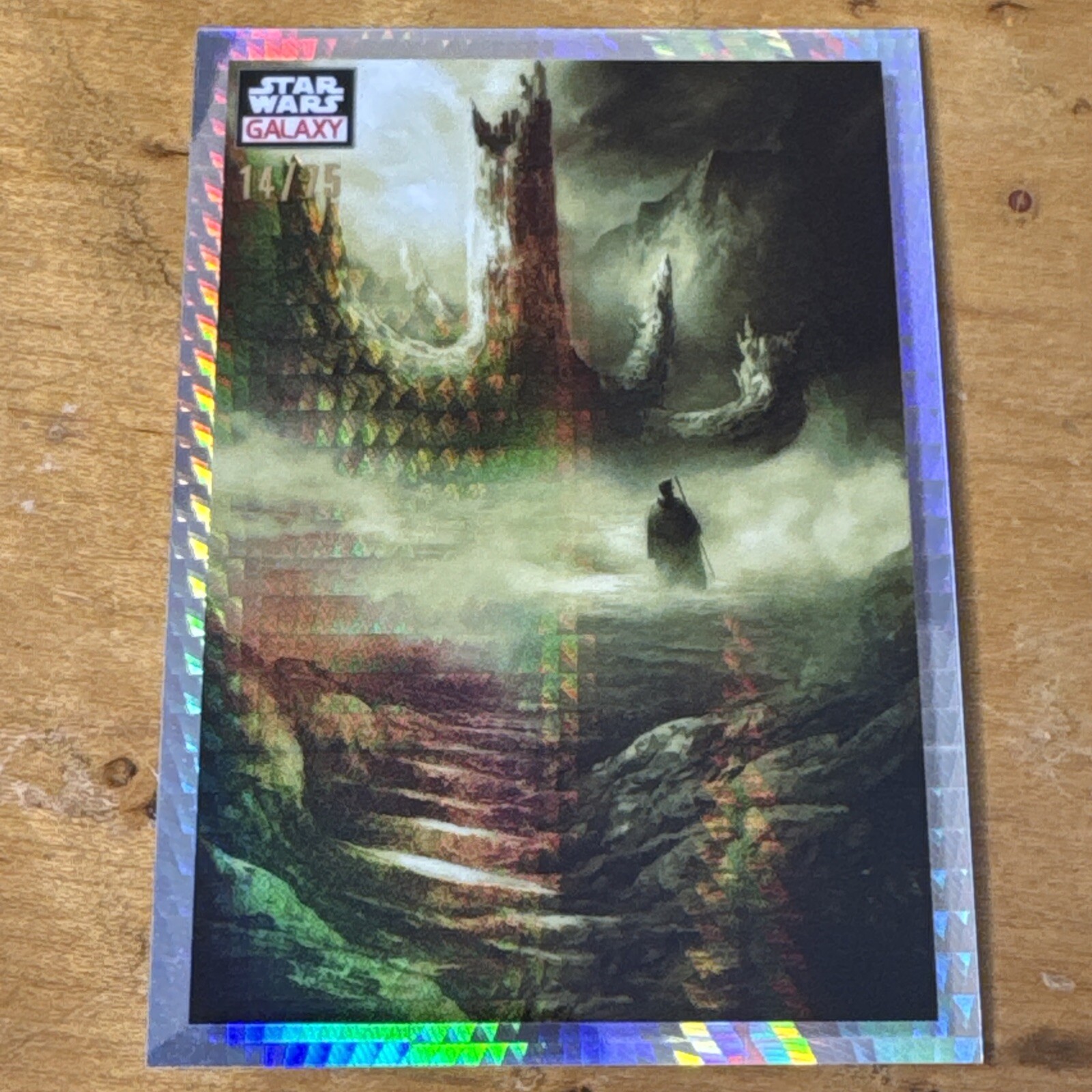 2023 Topps Star Wars Galaxy Chrome The Sacred Tree Prism Refractor 14/75 #63