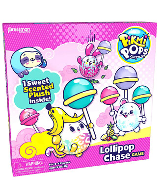 Pikmi Pops Lollipop Chase Game Board Pressman 2-4 Players