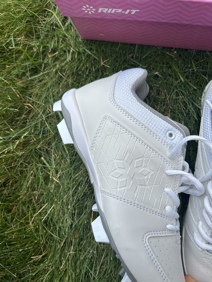 Chaussures De Softball Ringor Rip-It Filles - Moulées, Blanc Diamant