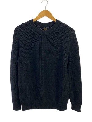 BATONER 24AW SIGNATURE CREW NECK Blue Thick knit sweater 2 wool 
