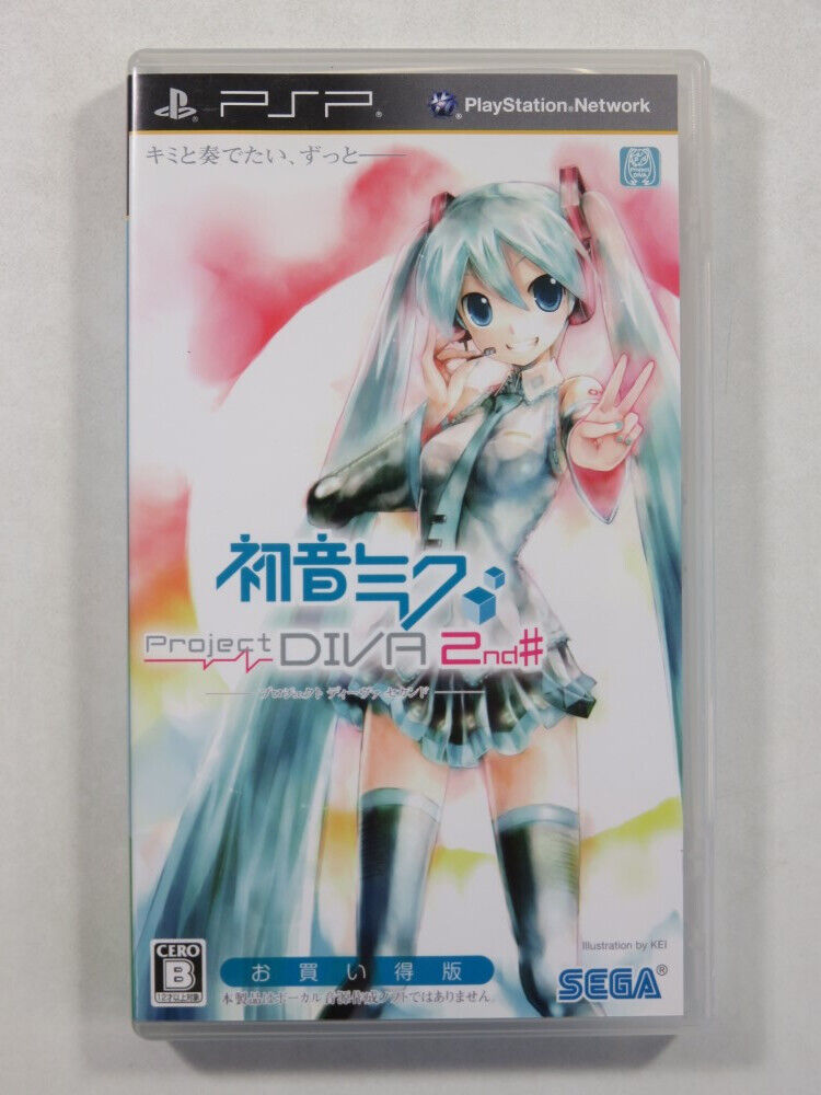 HATSUNE MIKU PROJECT DIVA 2ND SONY PLAYSTATION PORTABLE (PSP THE BEST) JAPAN OCC