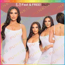 Women's Solid Bodycon Cami Mini Dress??Sexy Open Back Clubwear fit Lingerie
