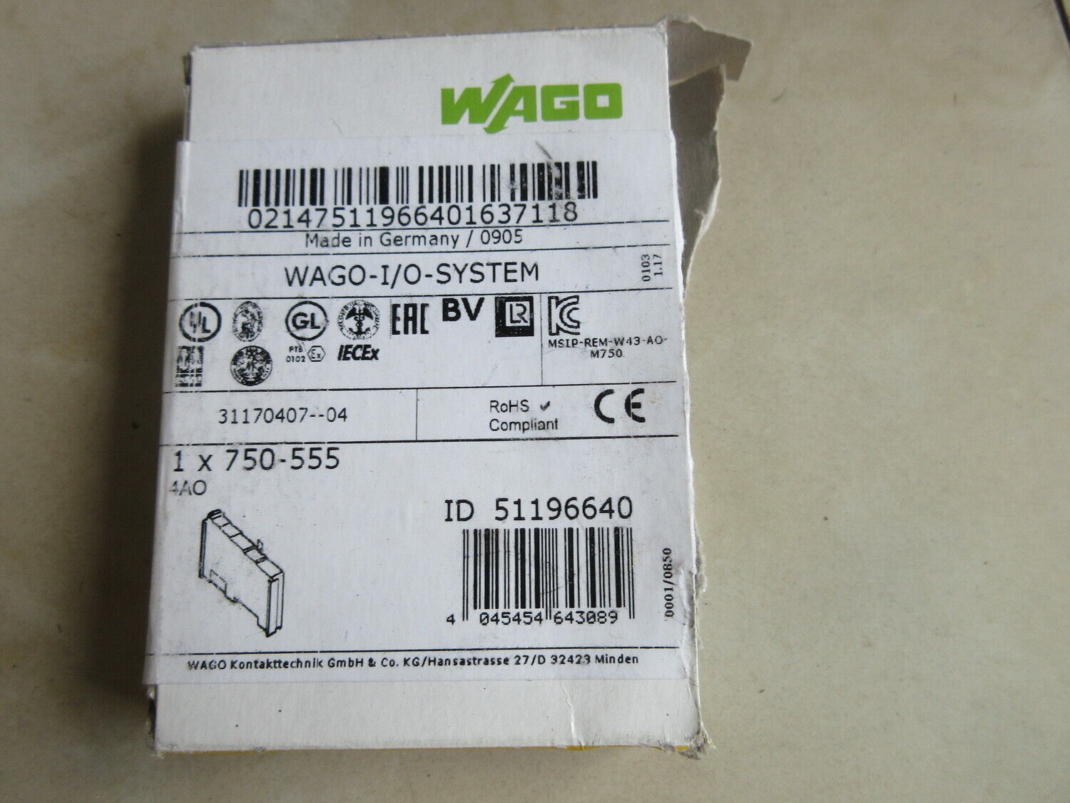 1PC New In Box PLC Module 750-555 Expedited Shipping #A6-37