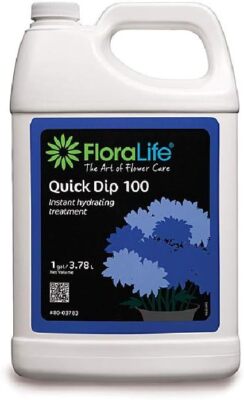 Floralife Quick Dip 100 Instant Hydrating to enhance the longevity of flowers