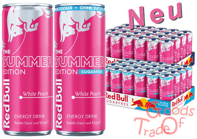 RED BULL - ENERGY DRINK - SUMMER EDITION 2025 - WHITE PEACH / NEU&OVP