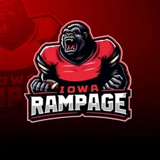 Iowa Rampage AFL Arena Football Mens Polo XS-6X, LT-4XLT