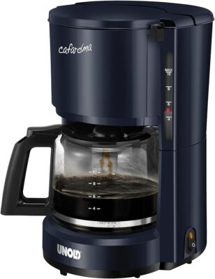 Unold Kaffeeautomat,Kaffeemaschine Compact, schwarz,Blau und Weiss