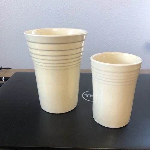 Fiestaware Vintage Ivory tumblers (2)