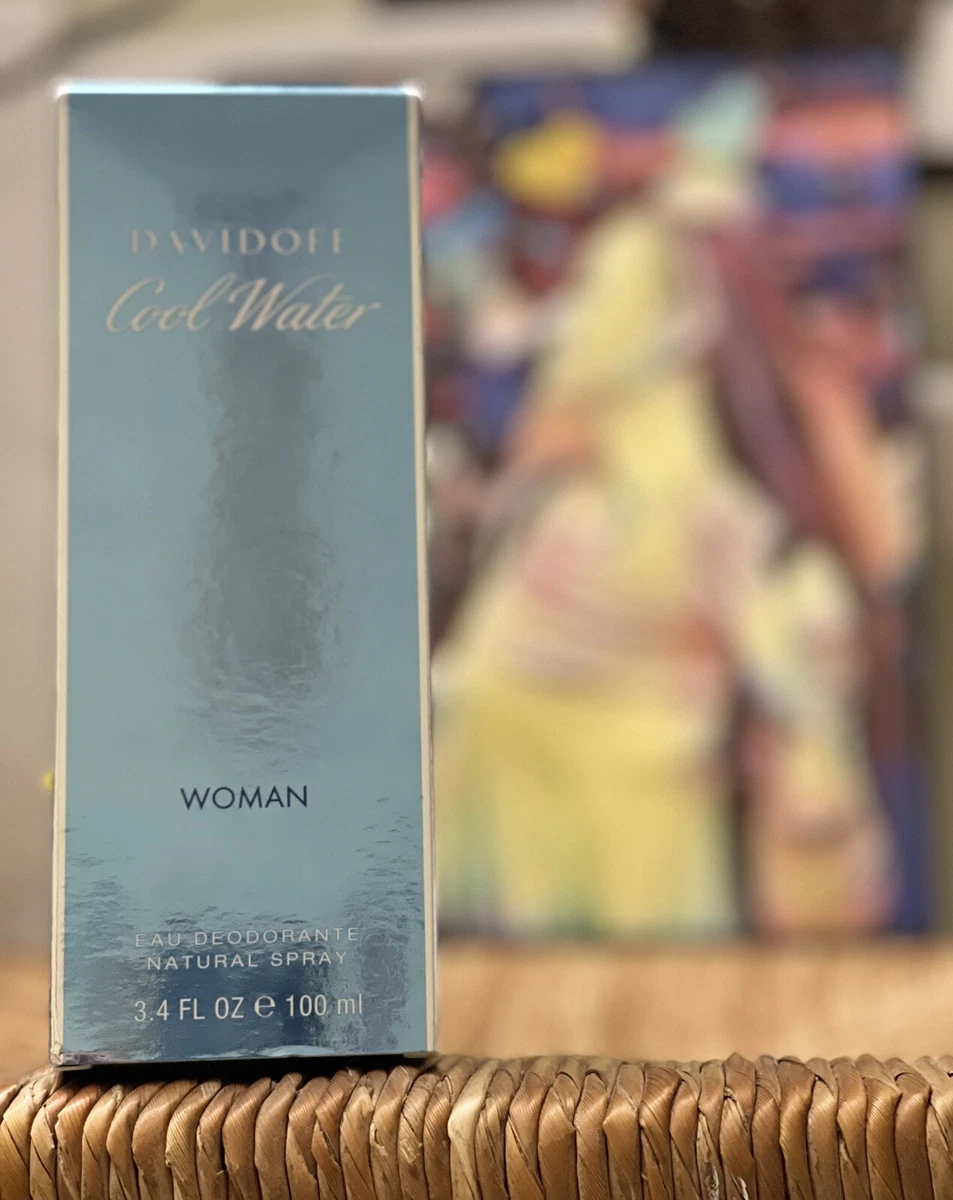NWB Davidoff COOL WATER Woman Eau Deodorant Vaporisateur 3.4 oz 100 ml