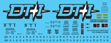 N Scale - DTI 4 Door Auto Parts Box Car Orange Scheme Decal Set