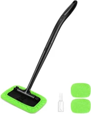 22-Inch Windshield Cleaning Tool Kit - Car Window Cleaner with Long Ergonomic Ha