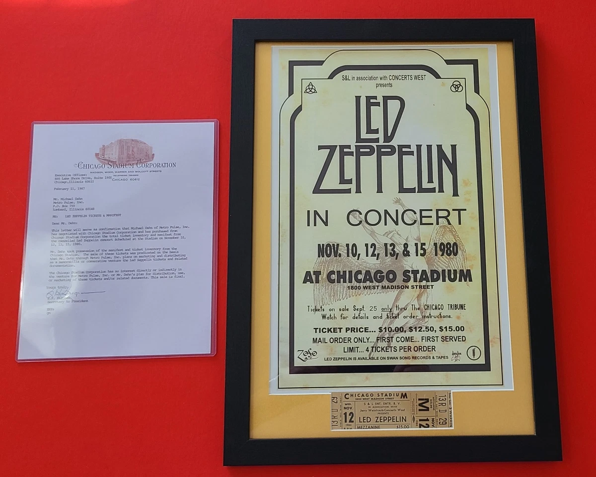 Original Led Zeppelin Concert Memorabilia for sale | eBay