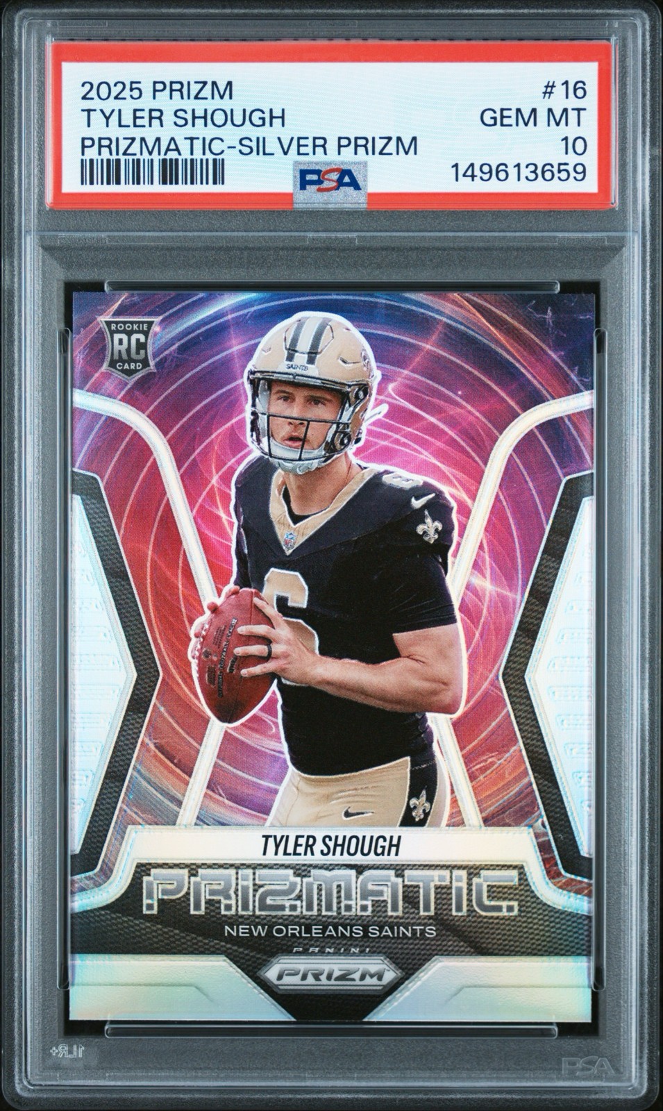 Tyler Shough Panini Prizm Prizmatic #16 Silver