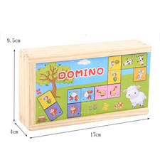 Blocs Dominos Bois Montessori Jouet Éducatif Enfant Puzzle Animal Melissa & Doug