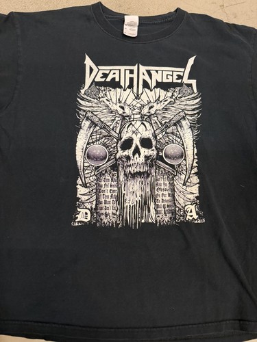 Death Angel T-Shirt XL Thrash Metal Skull Scythe Wing… - Gem