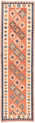 Kelim Kashkouli Teppich 83x290 cm handgewebt Wolle Persien Unikat Neu