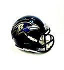 Ray Lewis Autographed Ravens Speed Mini Helmet HOF & Super Bowl Champ (Beckett)