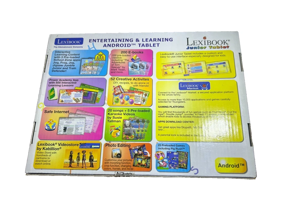 Tablet Lexibook Junior compatible con Android/WiFi/tablet de entretenimiento-23,7x15,5X2,1 Foto 3 de 3