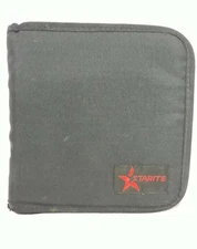Starite CD DVD Storage Case 12 Discs Holder Zipper Travel Vtg 90s Black Binder