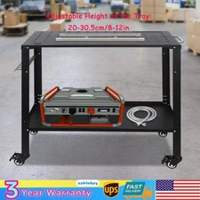 Heavy-Duty 2-Layer 1200 lbs. Larger Storage Welding Cart w/ Swivel Wheels