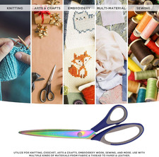 JubileeYarn Titanium Softgrip Scissors Set for Sewing, Arts, Crafts, Office -...