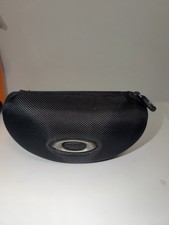 Oakley Semi-hard Black Sunglasses Glasses Case Zipper Portable Lightweight