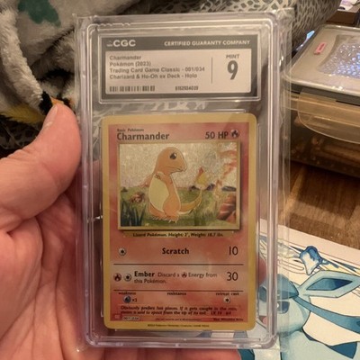 Pokémon TCG Charmander 001/034 Charizard & Ho-Oh ex Deck Holo EN 2023 CGC 9