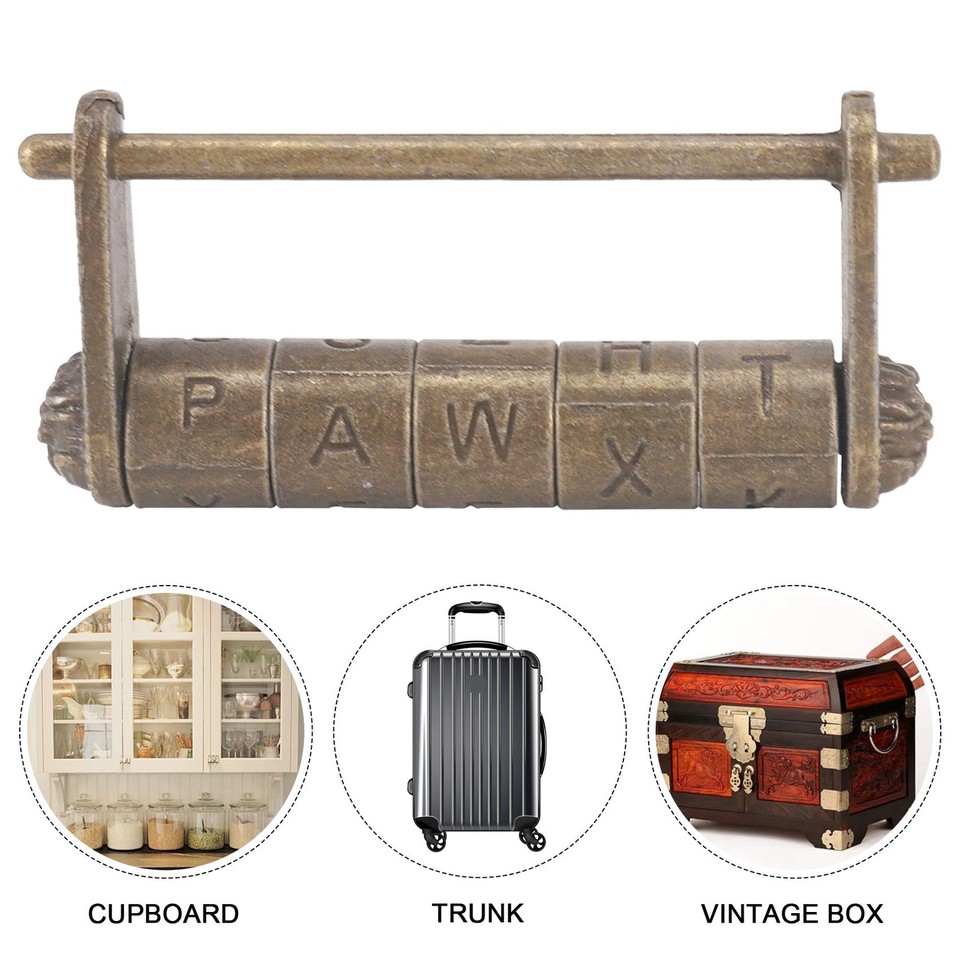 Antique Chinese Lock Password Locks for Box Cabinet Drawer H8M17096 ...