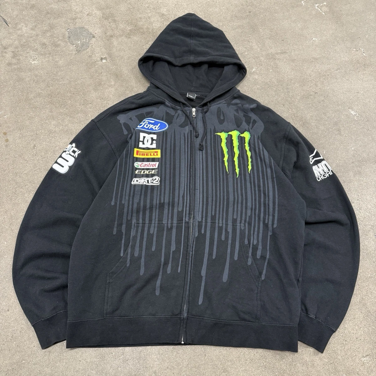 Electric Logo Hoodie by Ken kagami XL DC Ken Block MONSTER ENERGY 