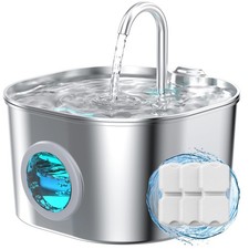Cat Water Fountain Stainless Steel Pet Fountains for Cats/Dog Indoor Automatic