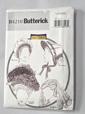 Butterick Making History Historical Hats Pattern B4210 All Sizes